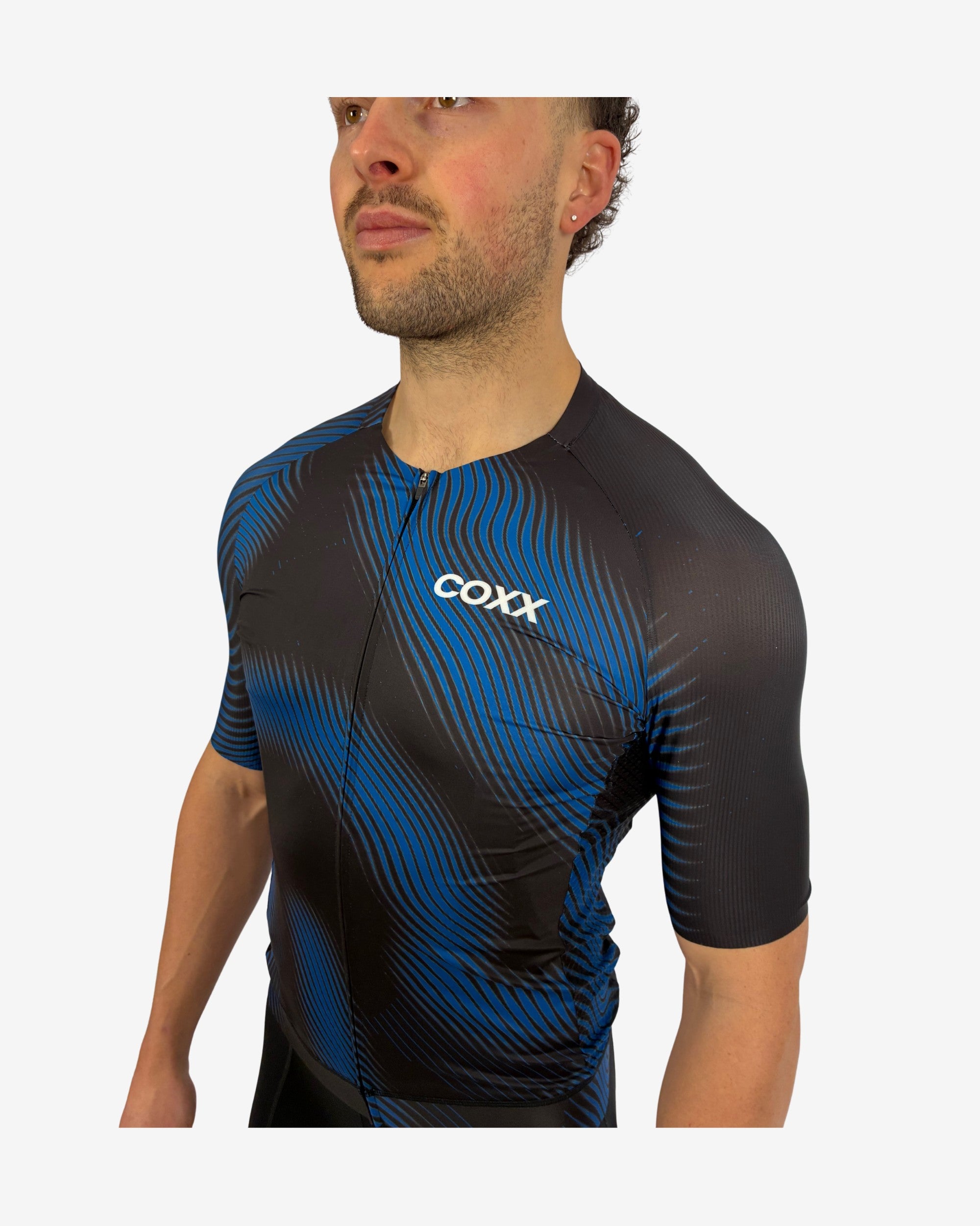 Short Sleeve Jersey - Blue & Black