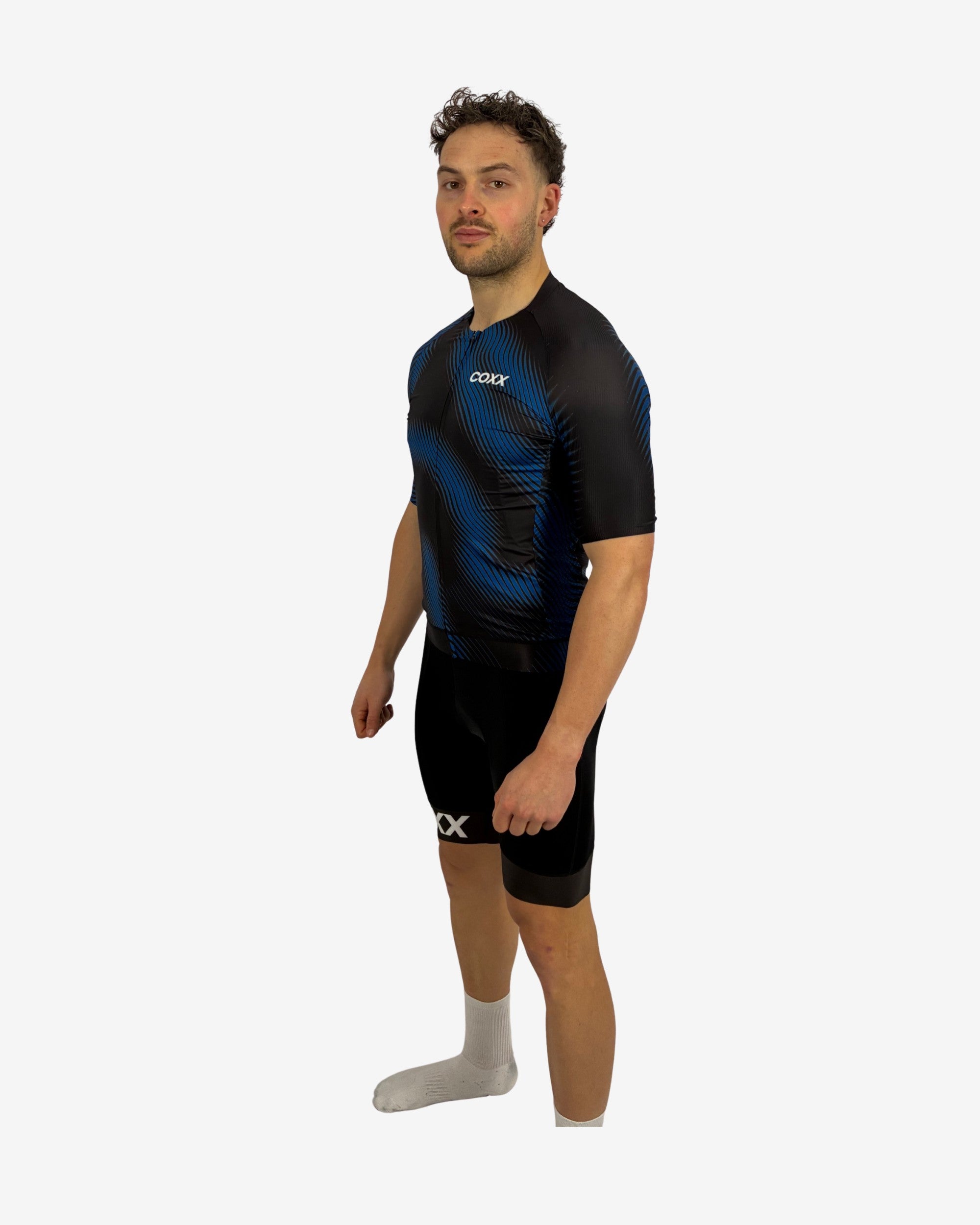 Short Sleeve Jersey - Blue & Black